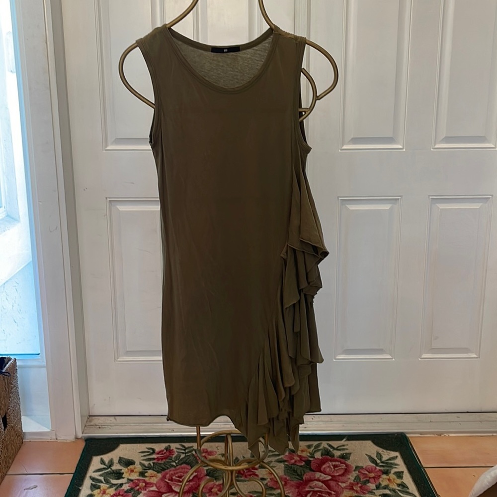 Jarbo cotton ruffle midi dress